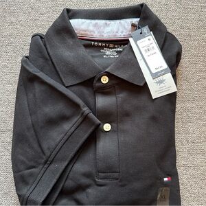 Tommy Hilfiger Men’s Wicking Polo Shirt Top size XL black NEW everyday dress